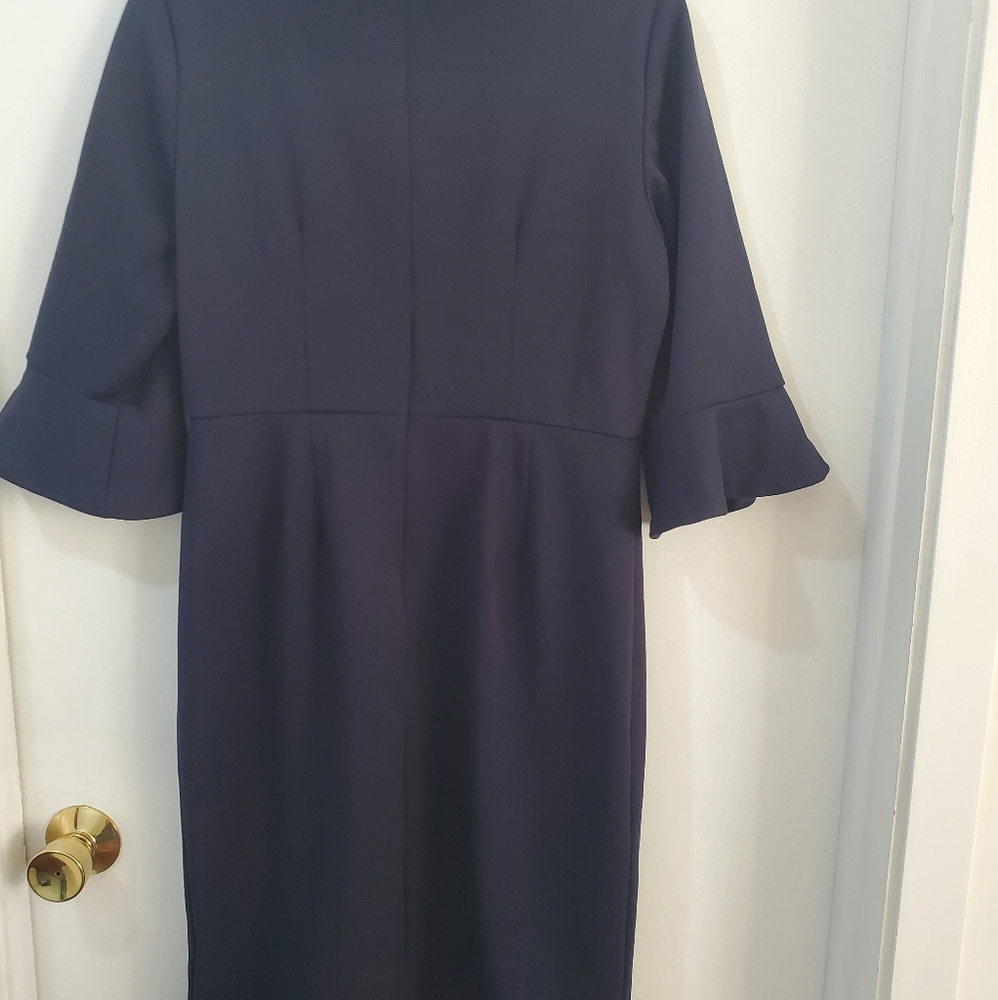 Navy blue work dress - Picture 2 of 4